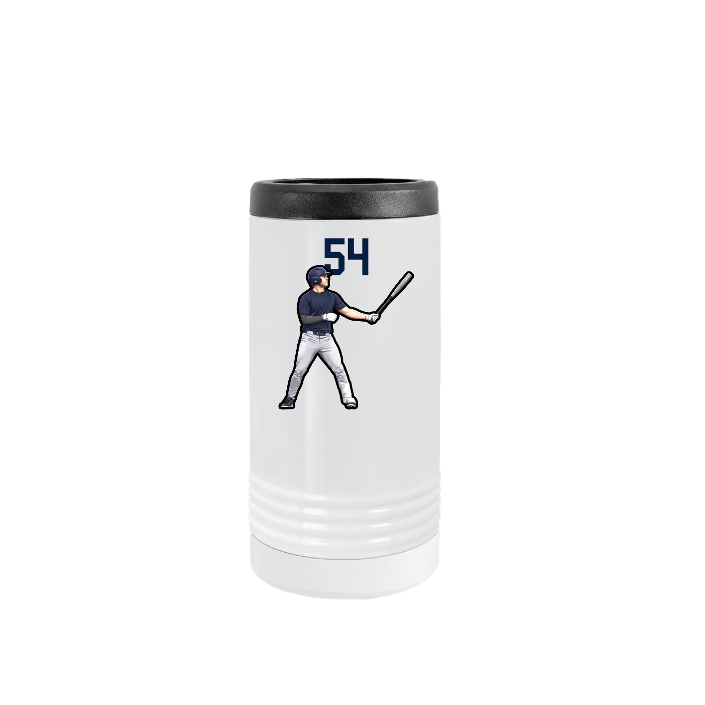 Slim Beverage Holder — Number Top in White