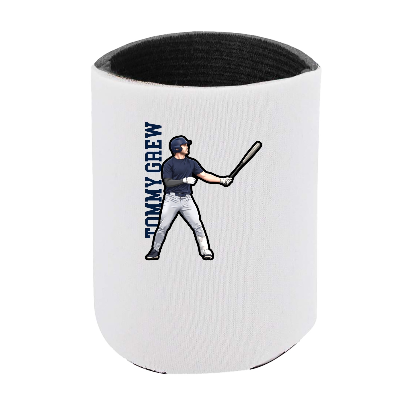 Can Holder — Name Vertical in White