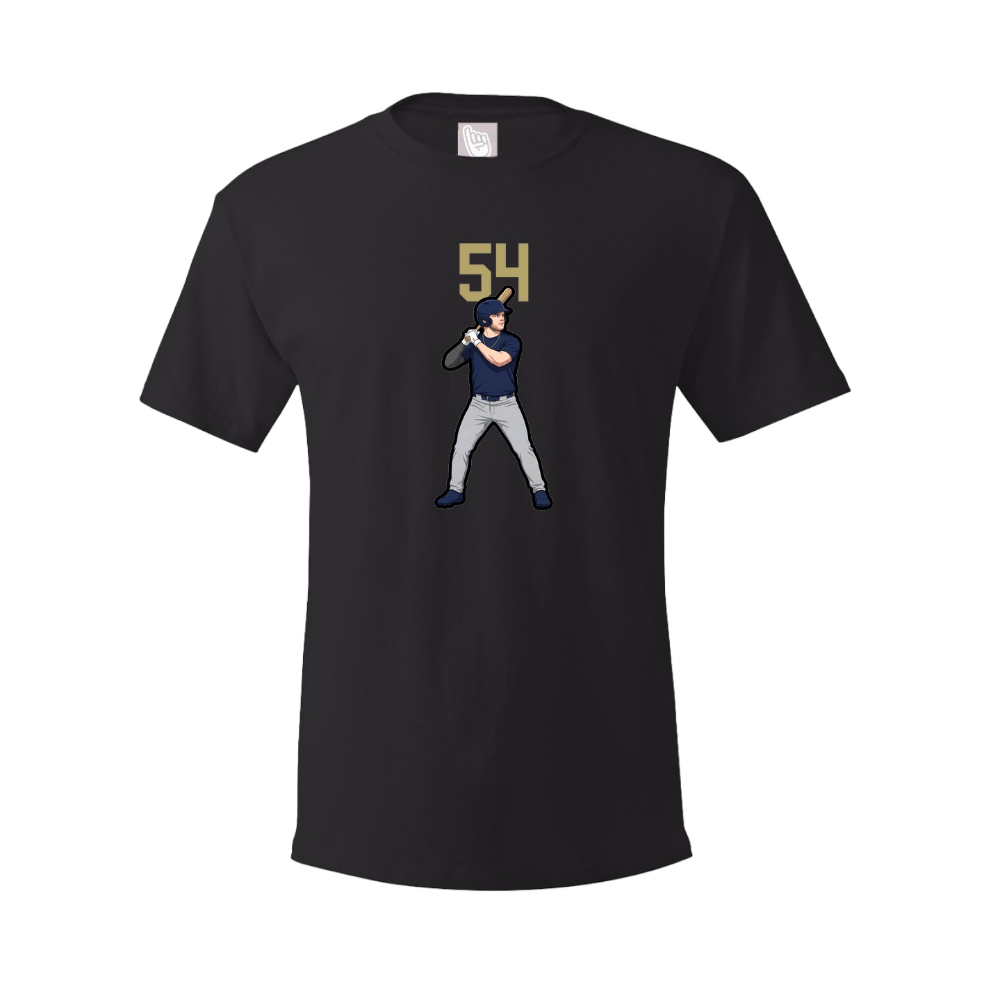 Youth Tee — Number Top in Black