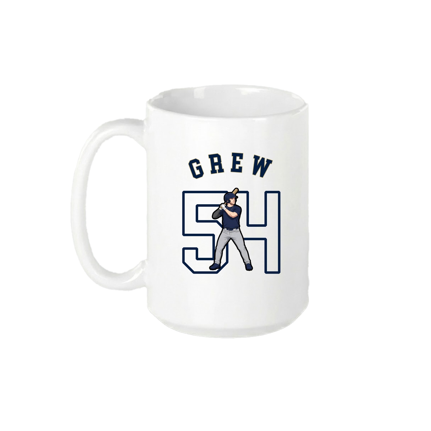 15oz Coffee Mug — Shirsey Arch in White