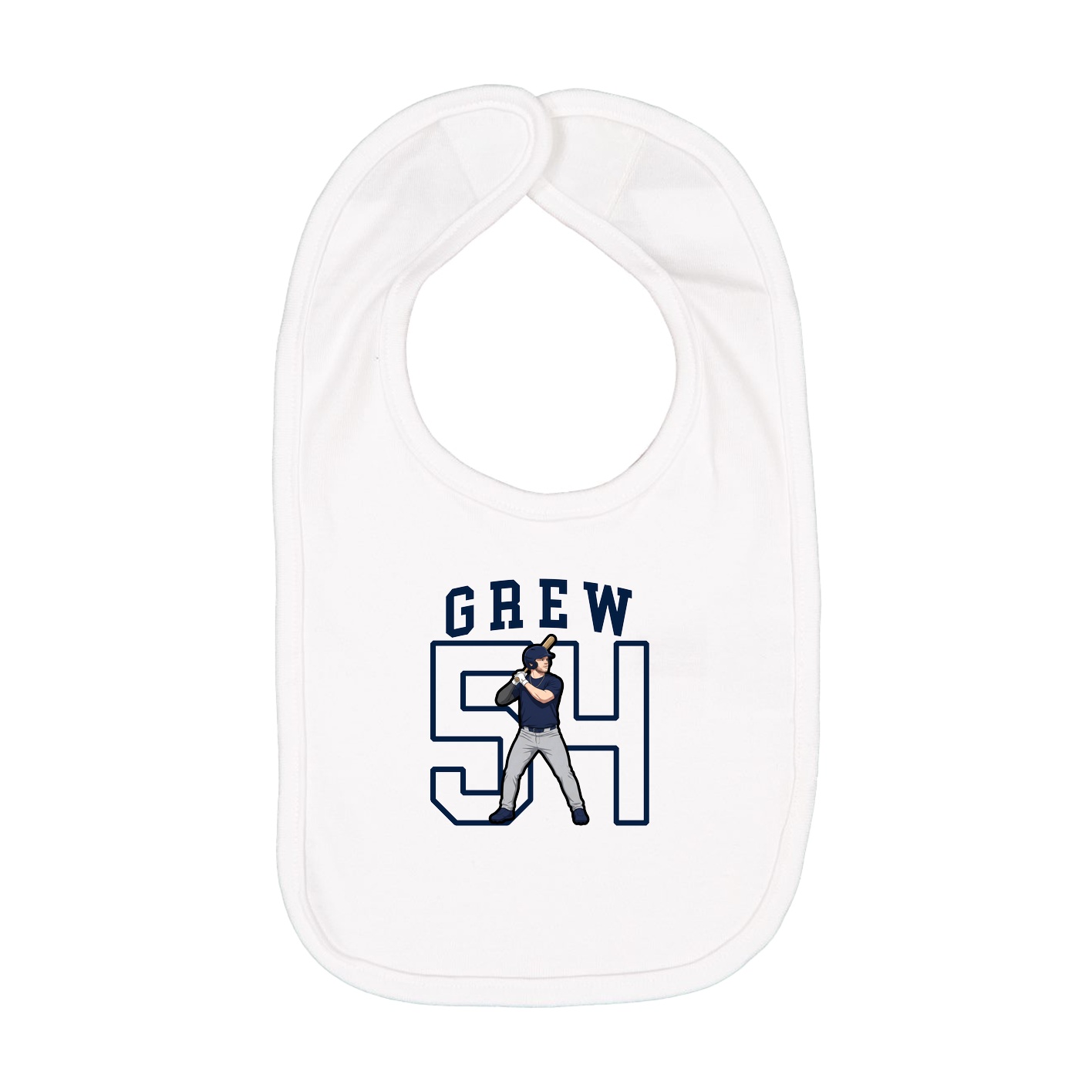 Infant Bib — Shirsey in White