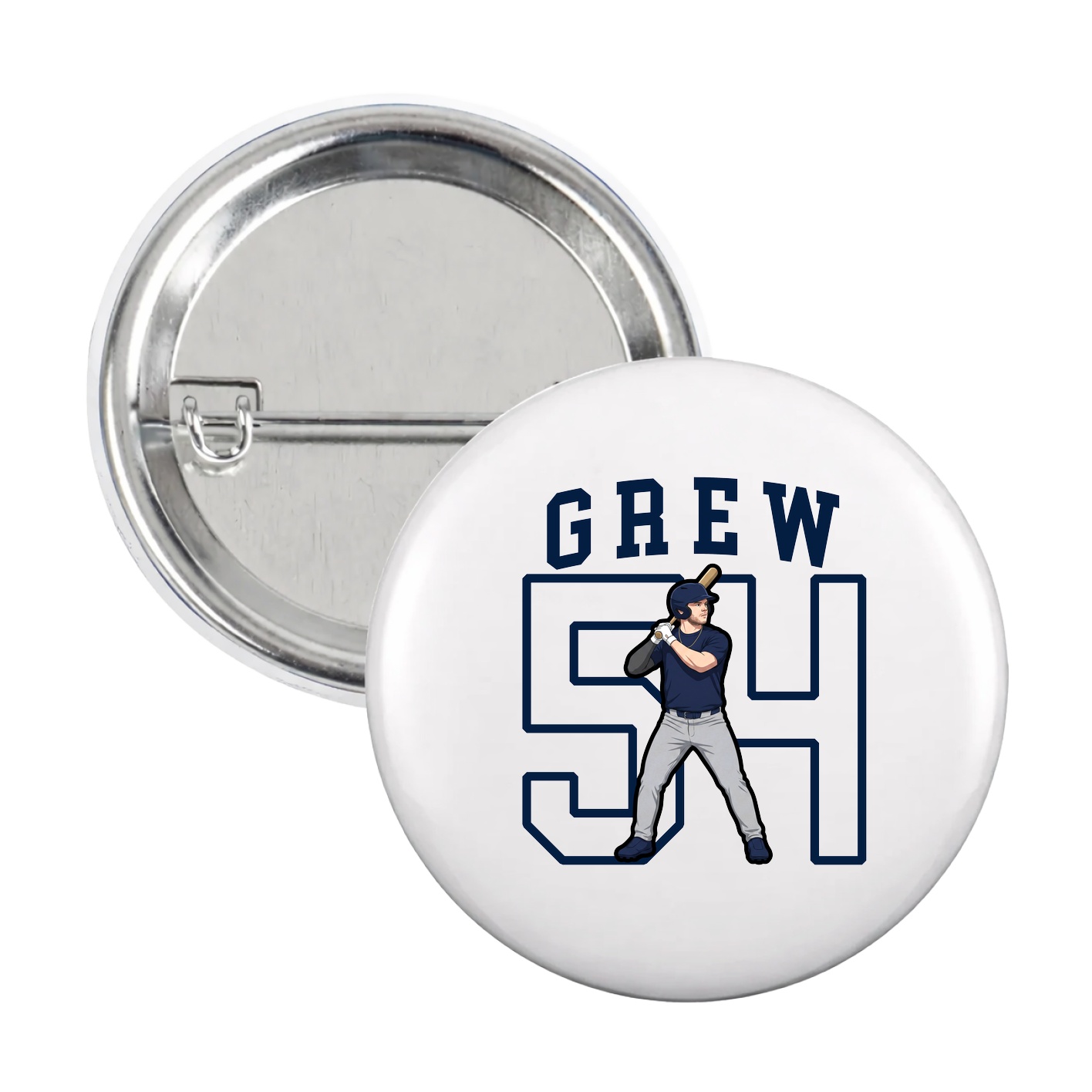 Game Day Button — Shirsey in White