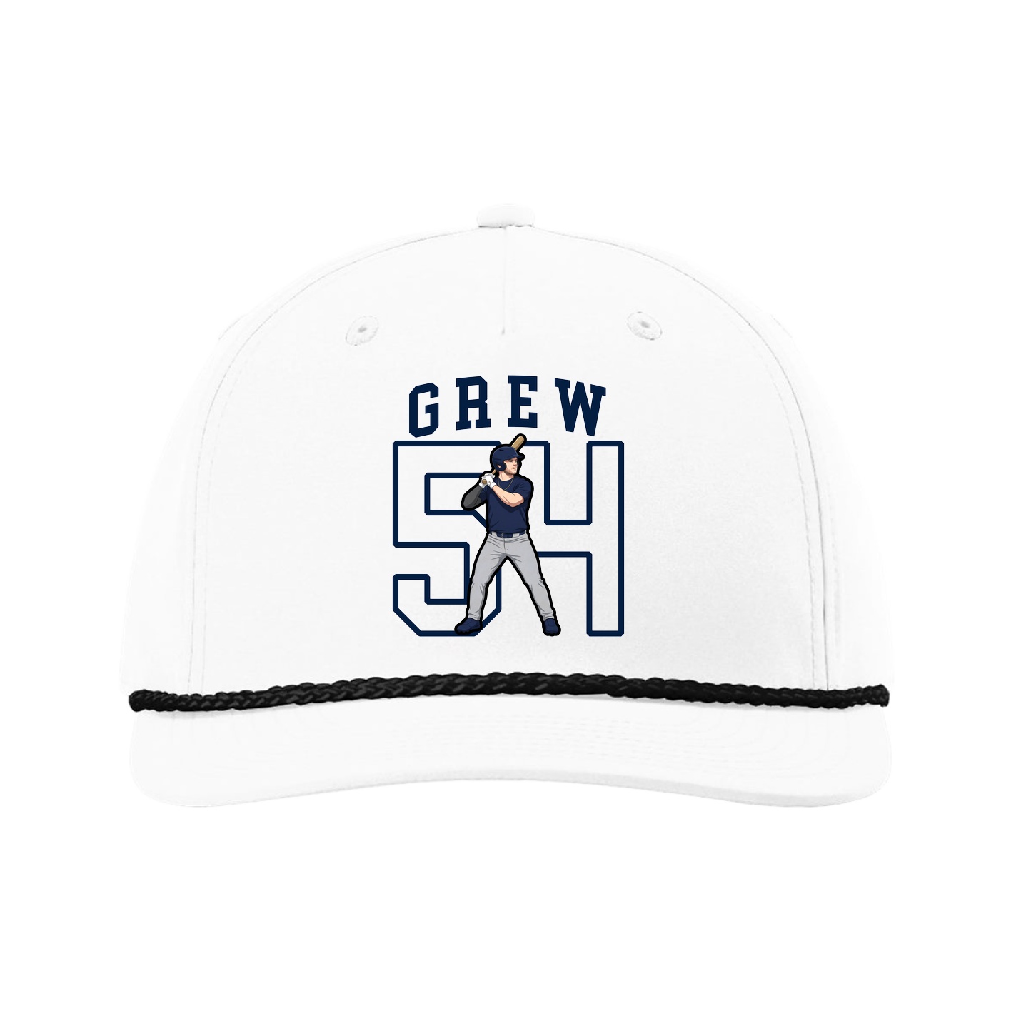 Five-Panel Classic Rope Cap — Shirsey in White