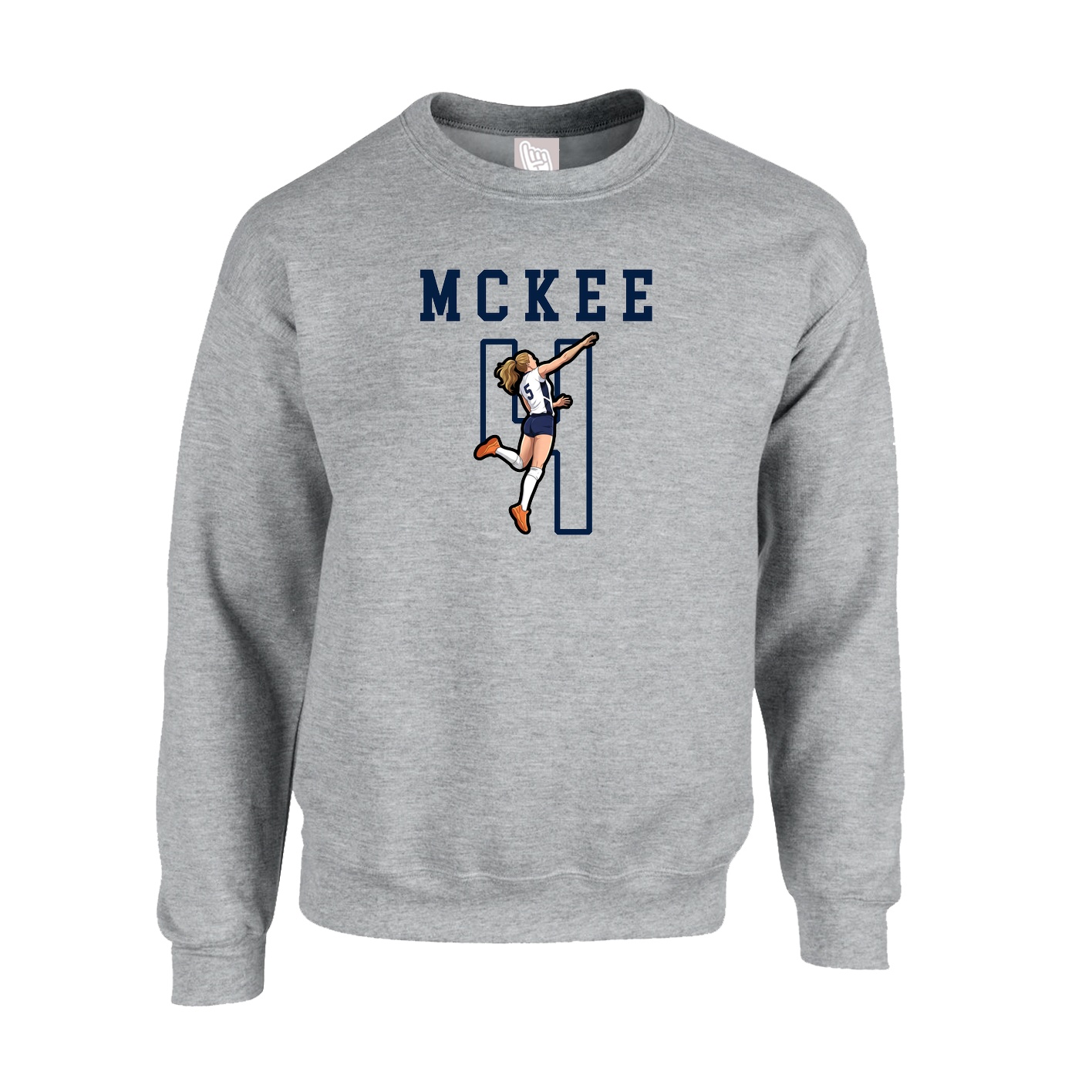 Fleece Crew — Shirsey in Grey
