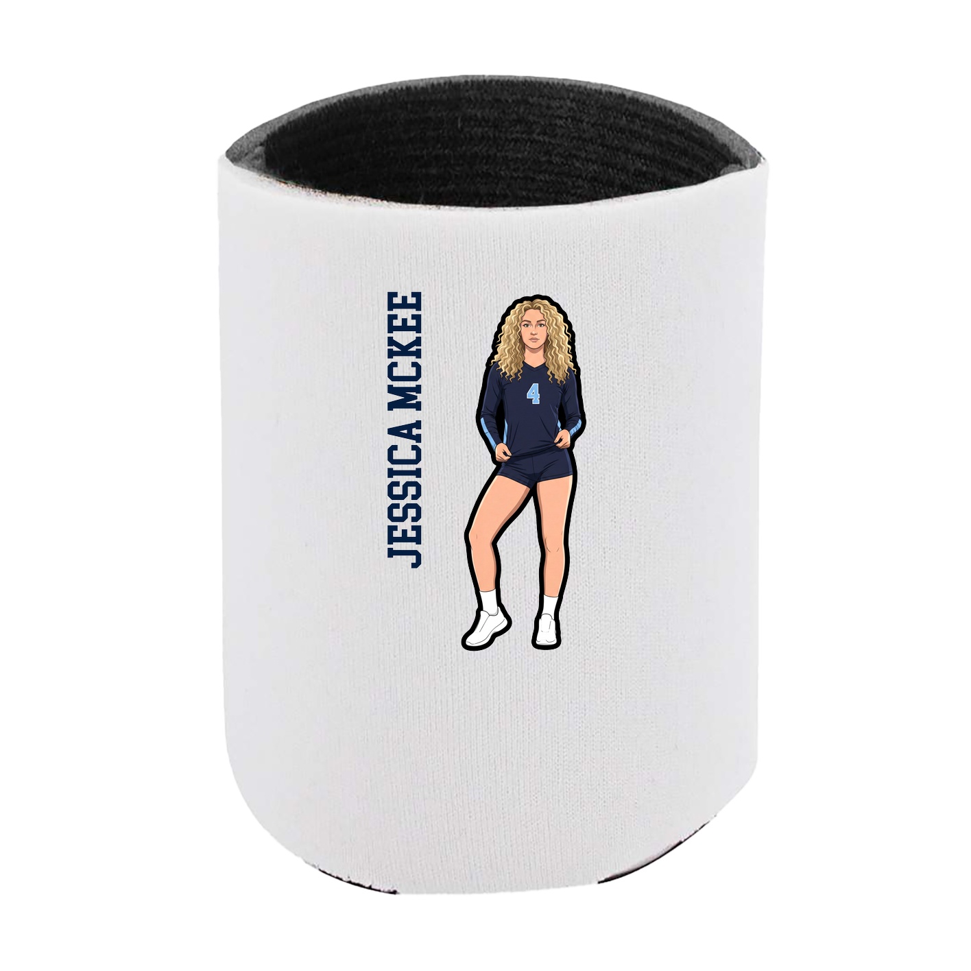 Can Holder — Name Vertical in White