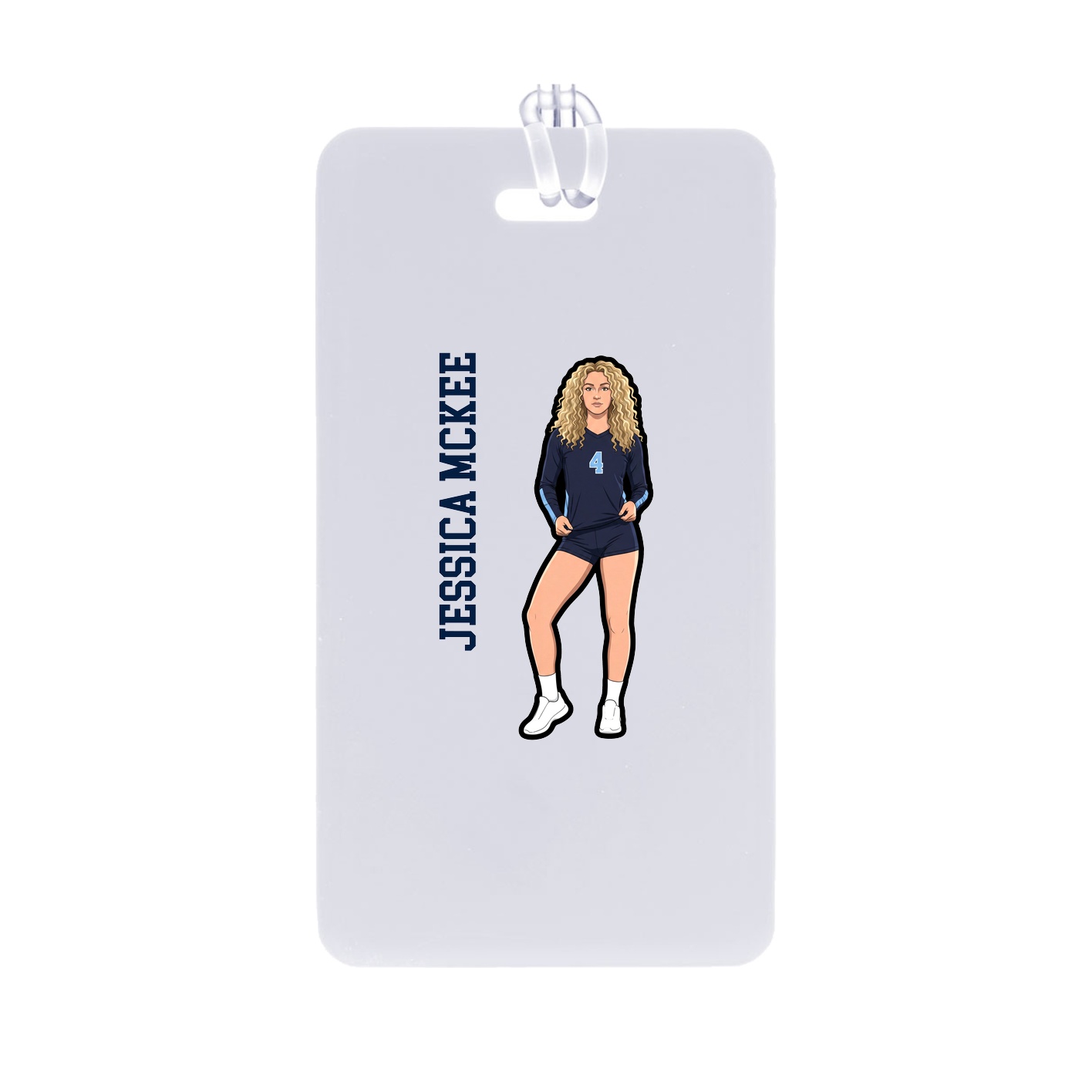 Bag Tag — Name Vertical in Classic