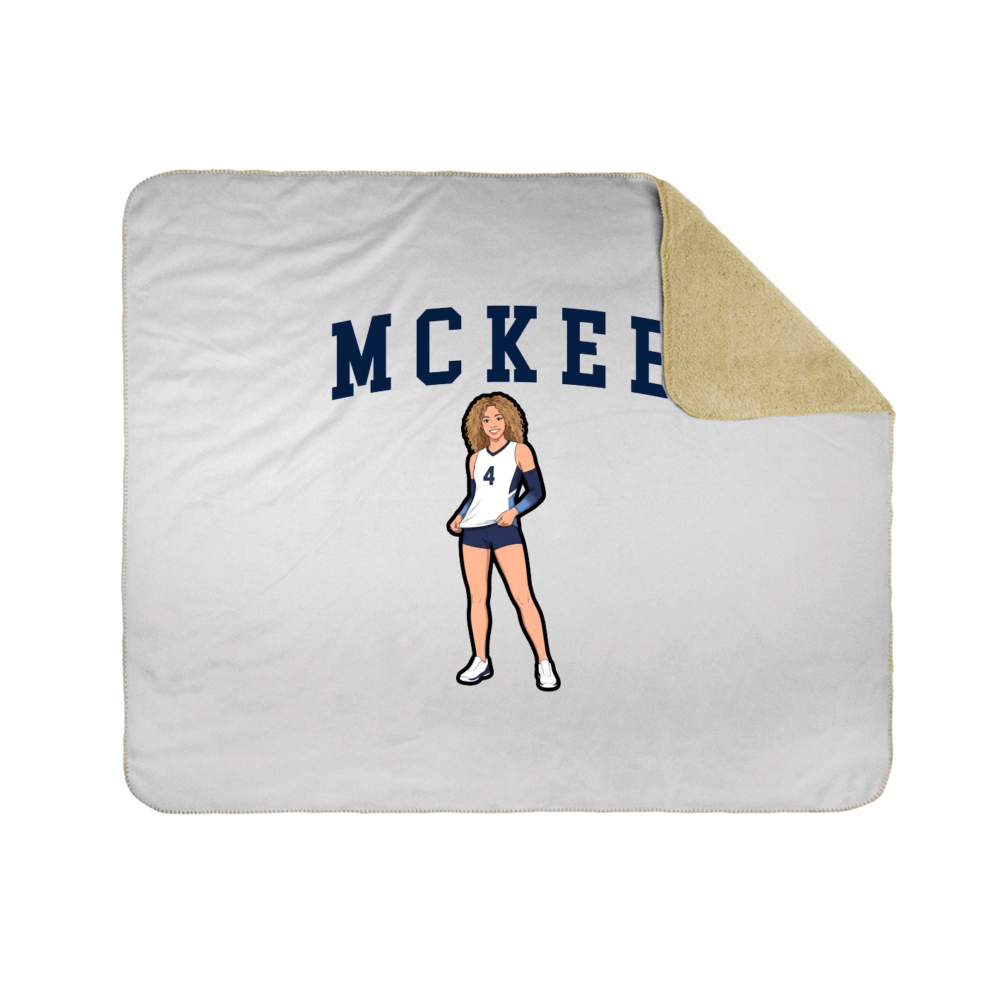 Throw Blanket — Shirsey in White