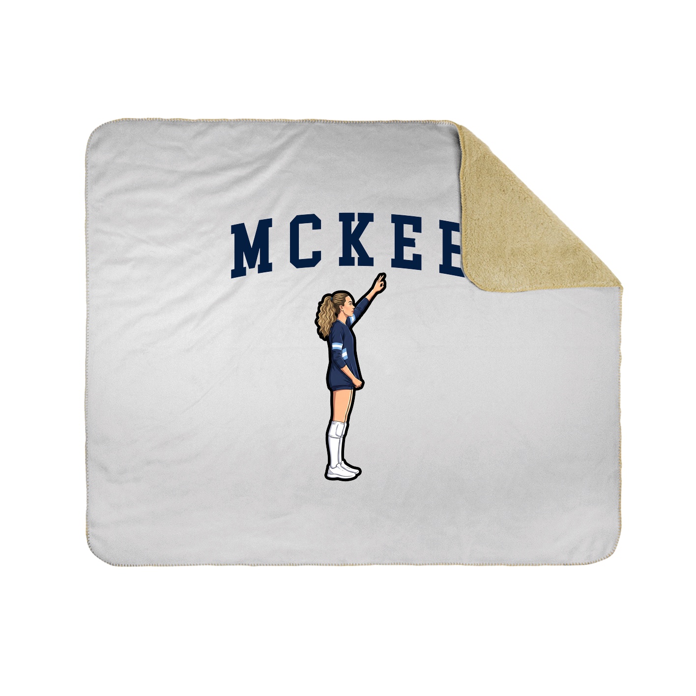Throw Blanket — Shirsey in White