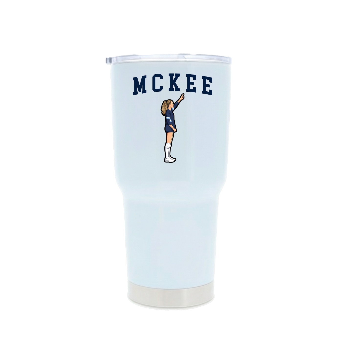 30oz Stainless Steel Tumbler — Shirsey in White