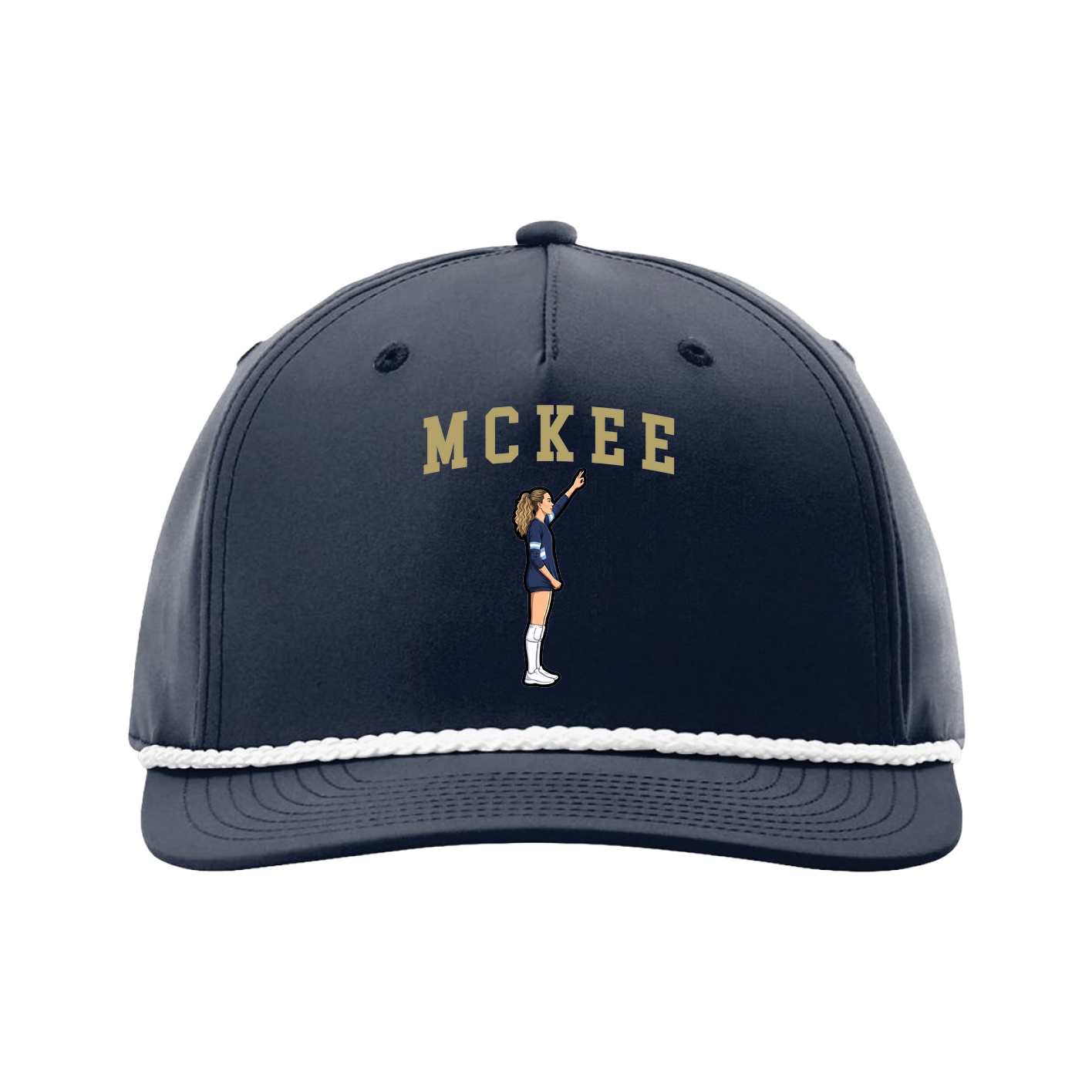 Five-Panel Classic Rope Cap — Shirsey in Navy