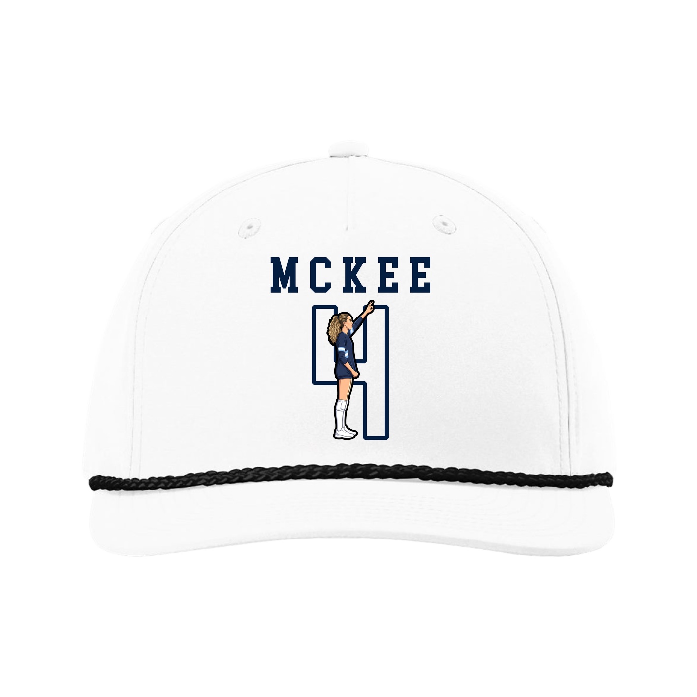 Five-Panel Classic Rope Cap — Shirsey in White