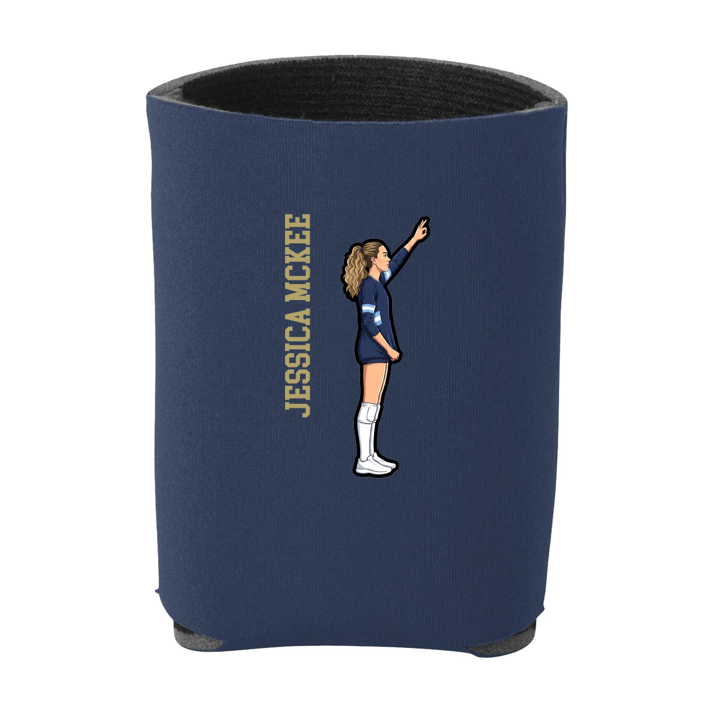 Can Holder — Name Vertical in Navy