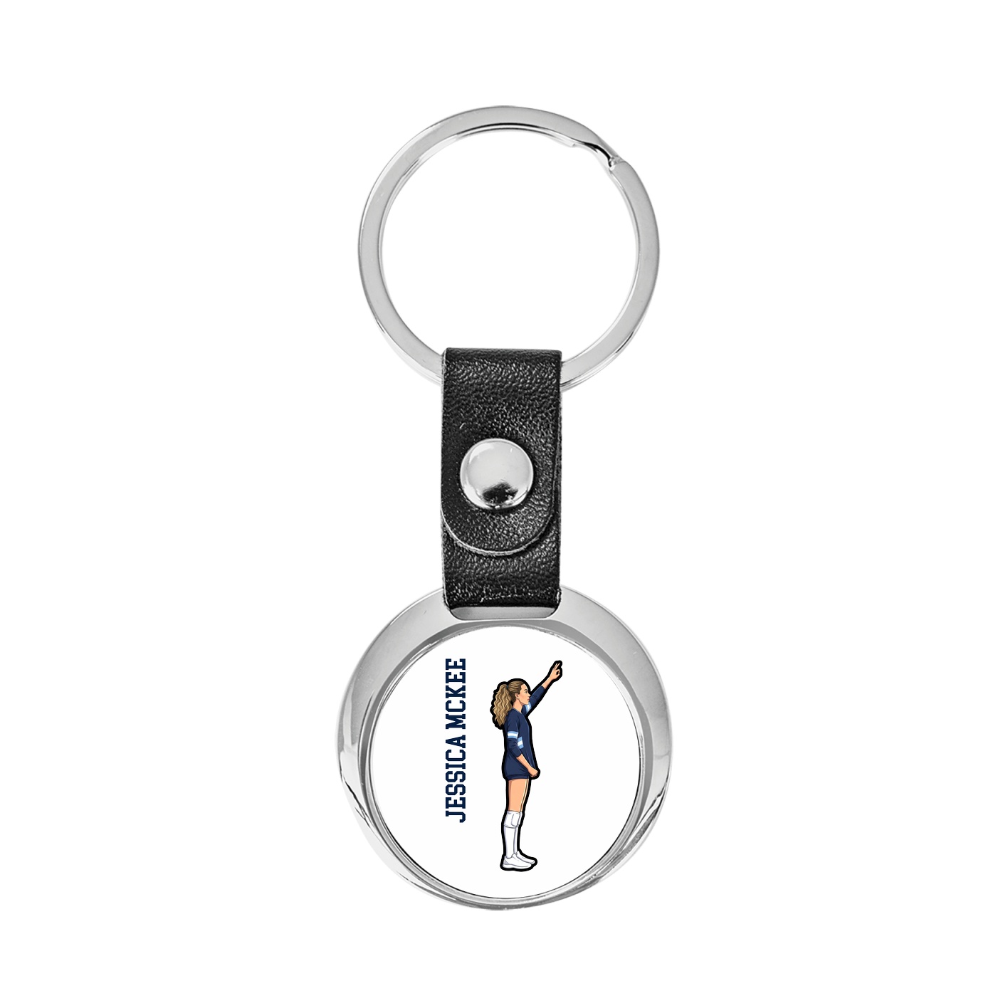 Key Chain — Name Vertical in Classic