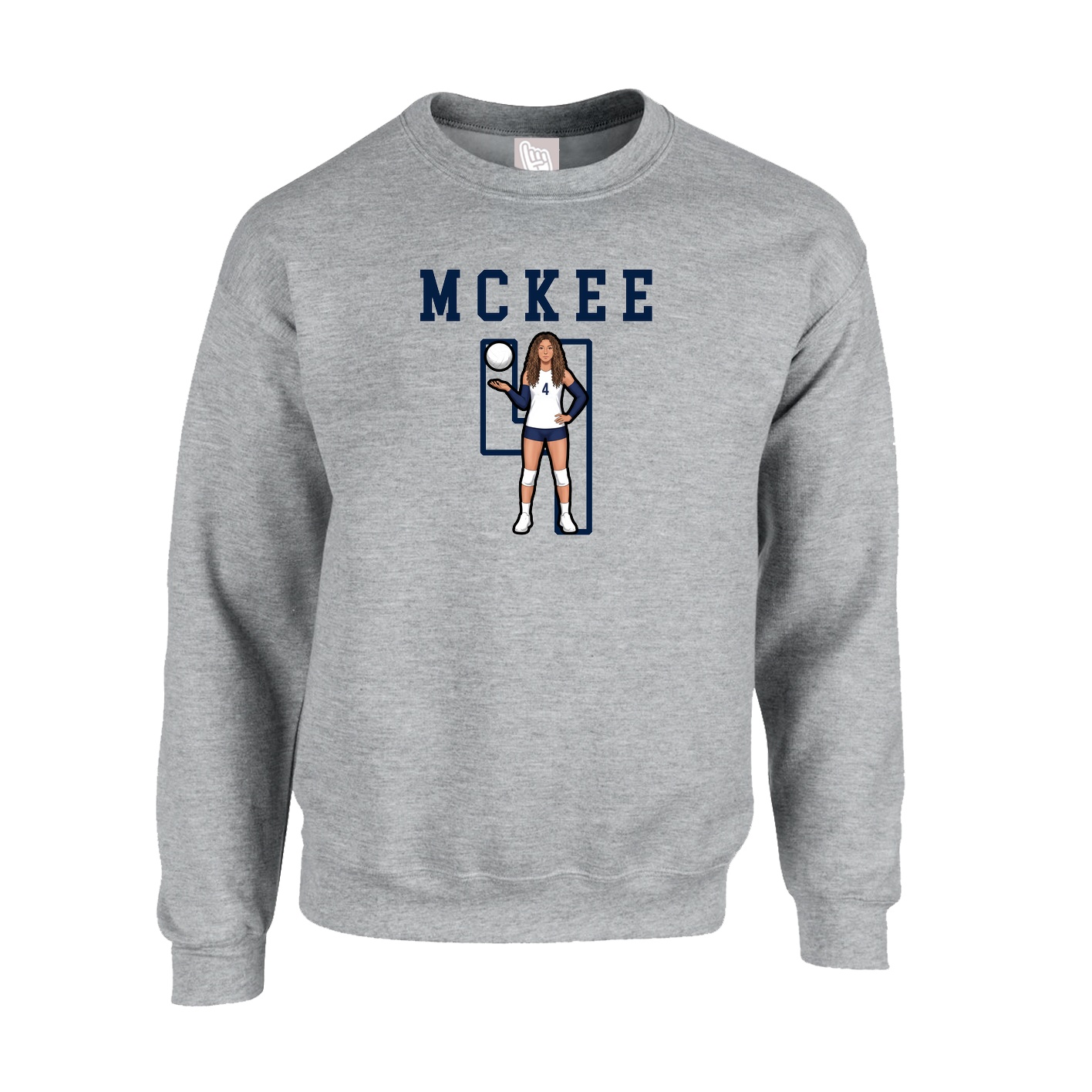 Fleece Crew — Shirsey in Grey
