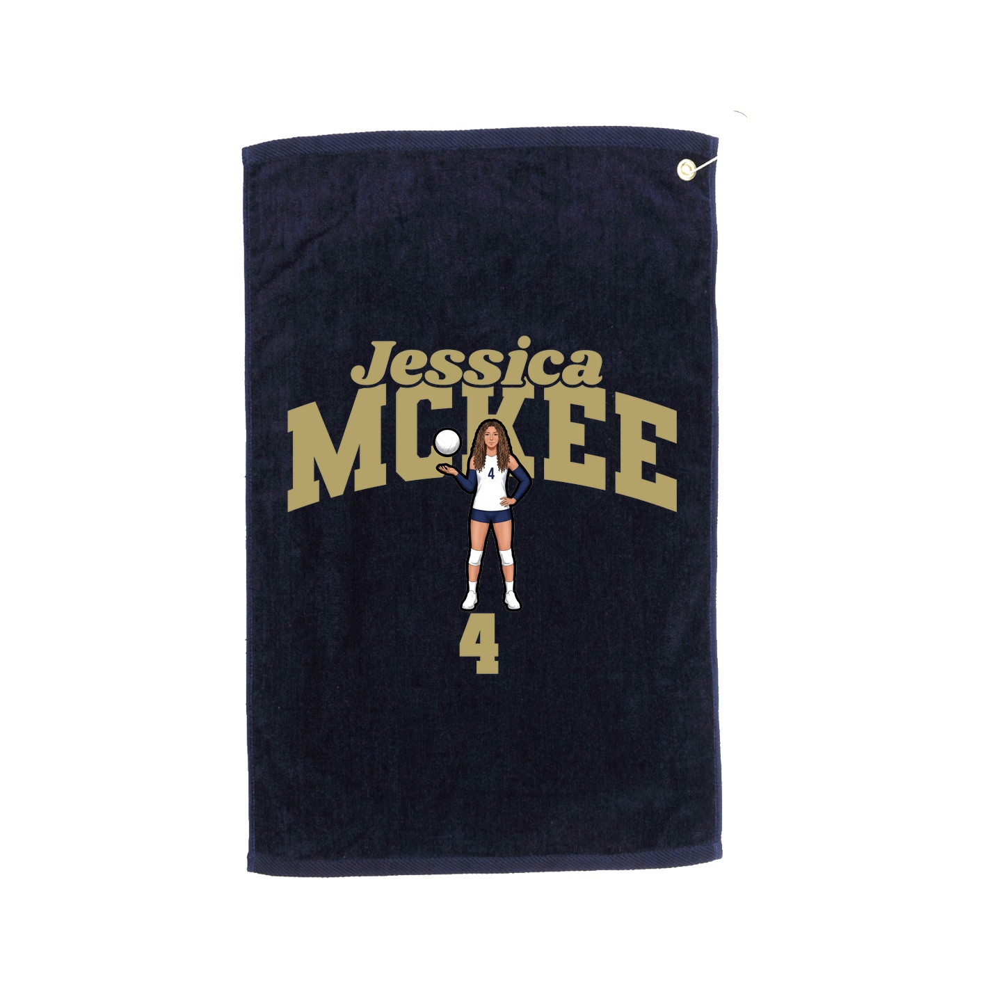 Golf Towel — Signature Arch in Navy