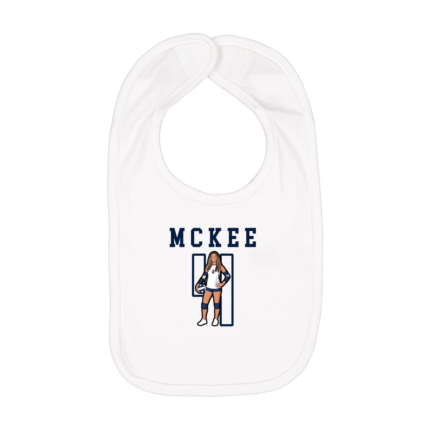 Infant Bib — Shirsey in White