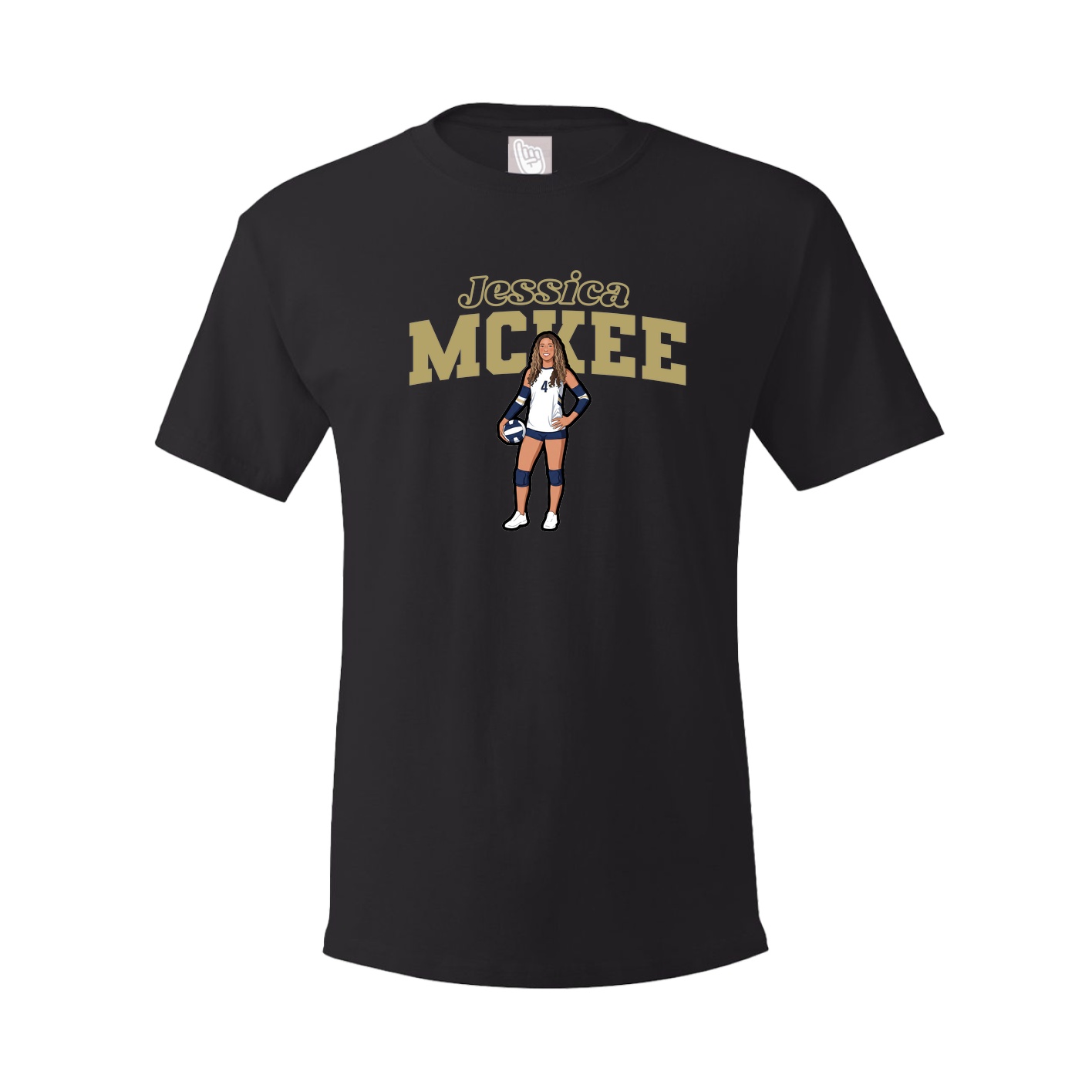 Youth Tee — Name Arch in Black