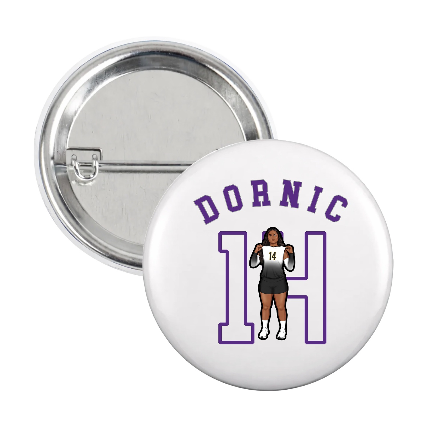 Game Day Button — Shirsey Arch in White