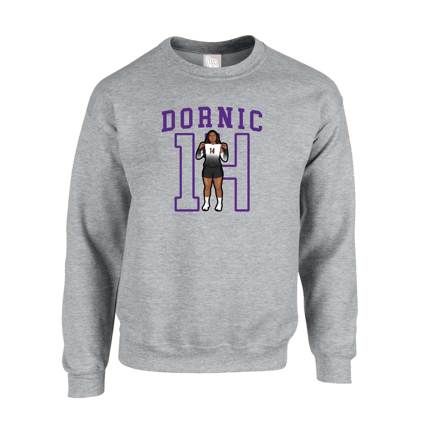 Fleece Crew — Shirsey in Grey
