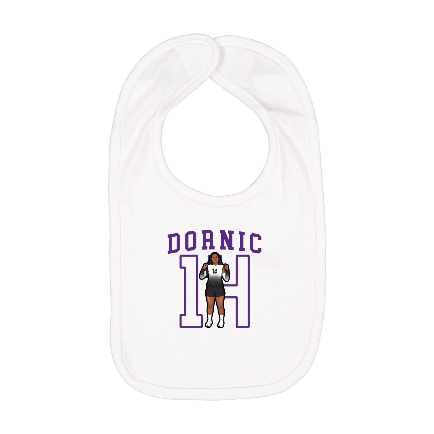 Infant Bib — Shirsey in White