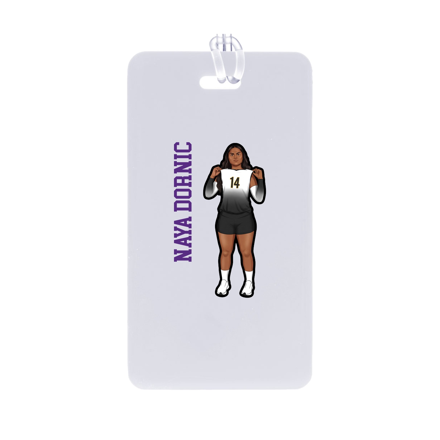 Bag Tag — Name Vertical in Classic