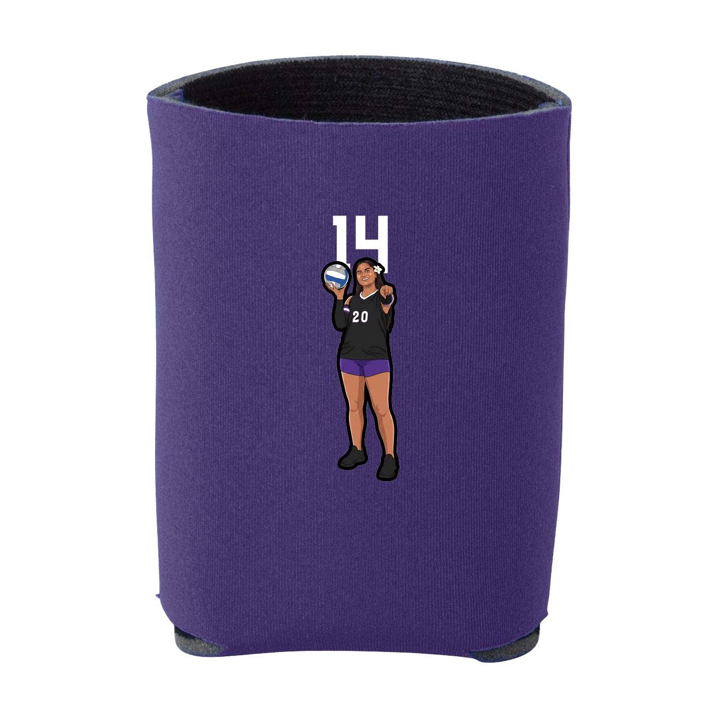 Can Holder — Number Top in Purple