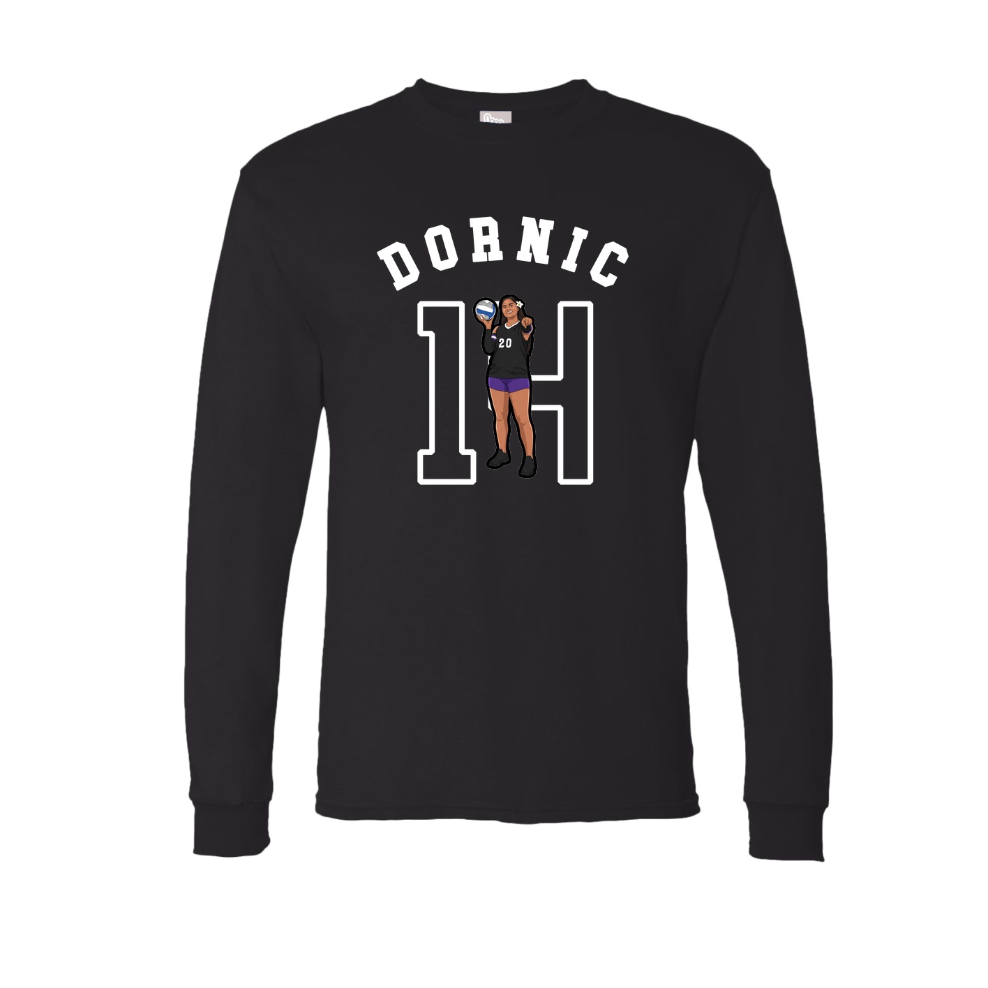 Long Sleeve Tee — Shirsey Arch in Black