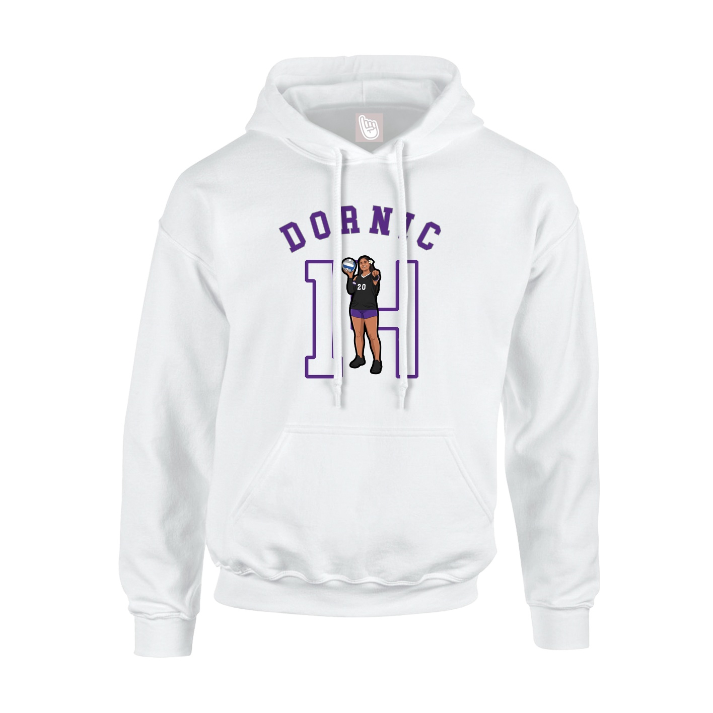 Hoodie — Shirsey Arch in White
