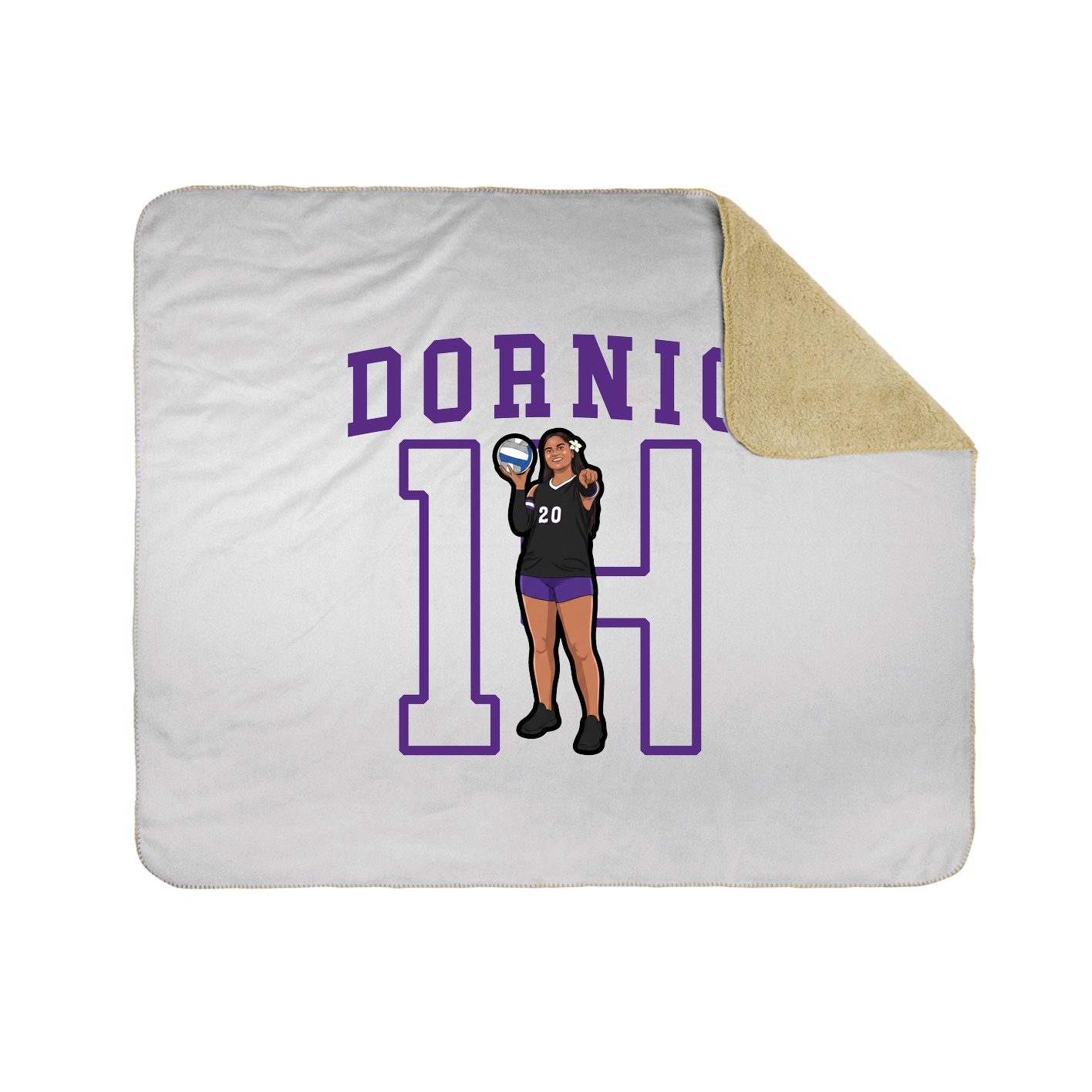 Throw Blanket — Shirsey in White