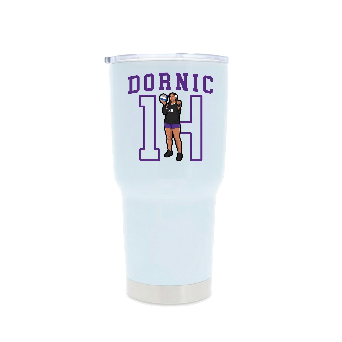 30oz Stainless Steel Tumbler — Shirsey in White