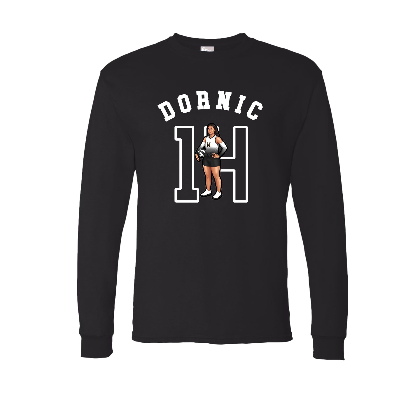 Long Sleeve Tee — Shirsey Arch in Black