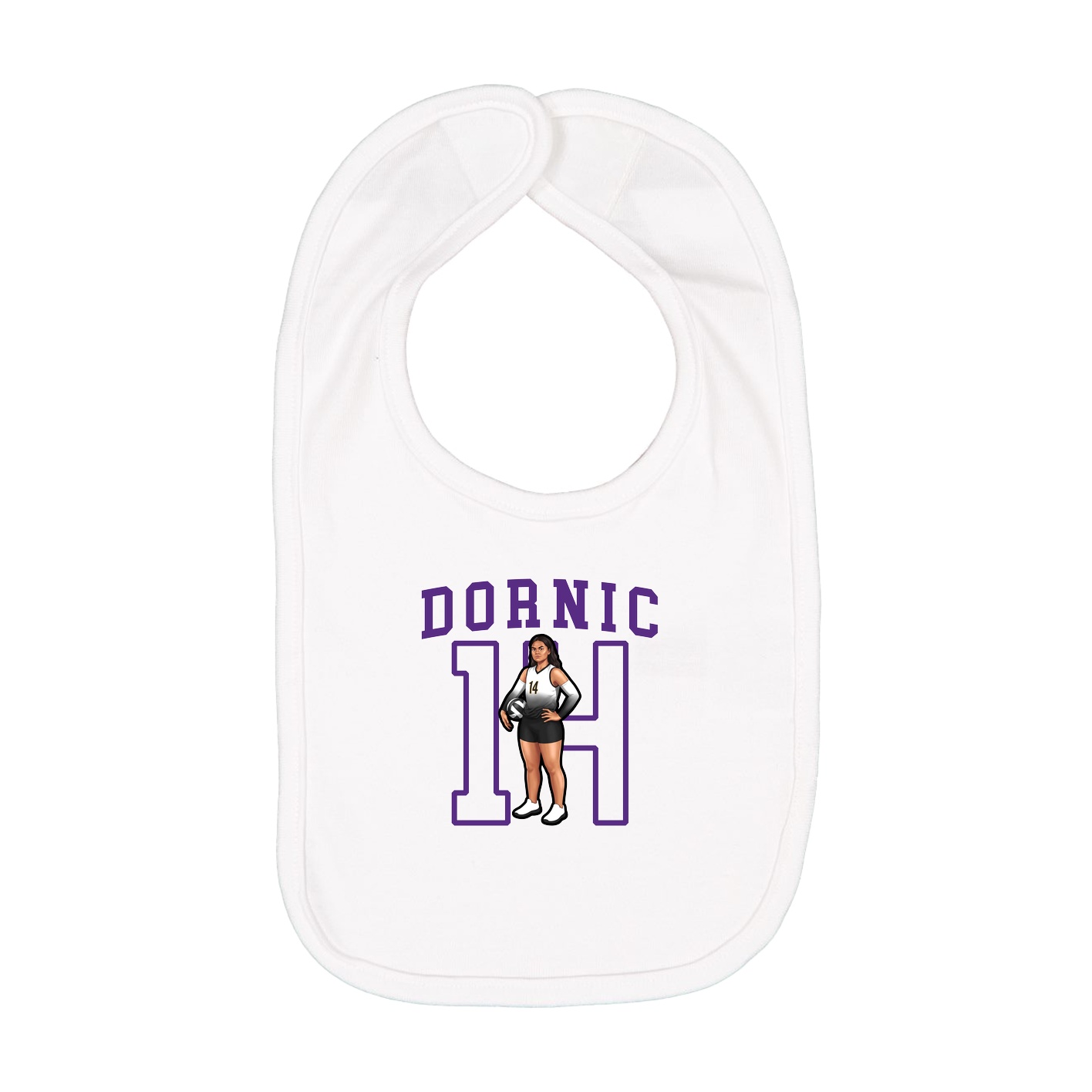 Infant Bib — Shirsey in White