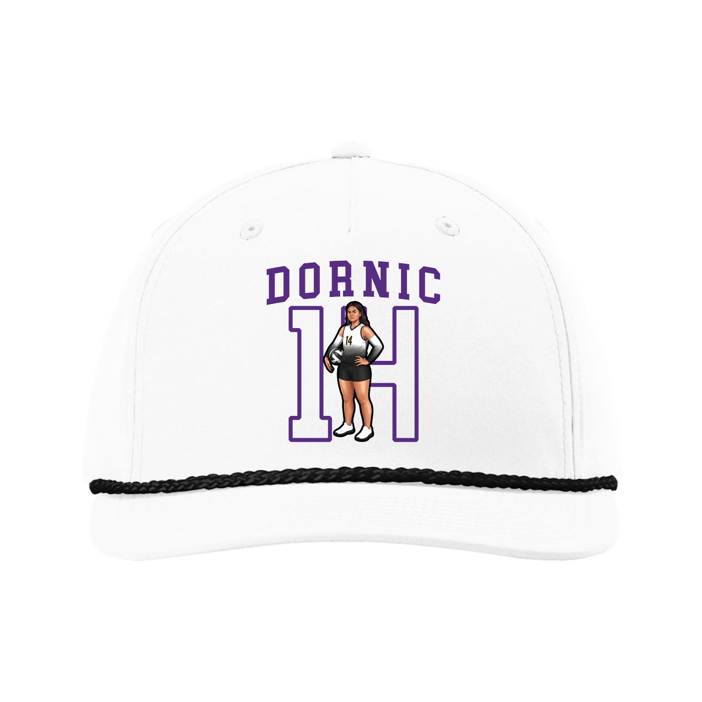 Five-Panel Classic Rope Cap — Shirsey in White