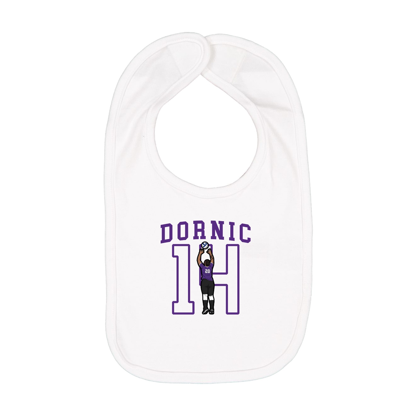Infant Bib — Shirsey in White