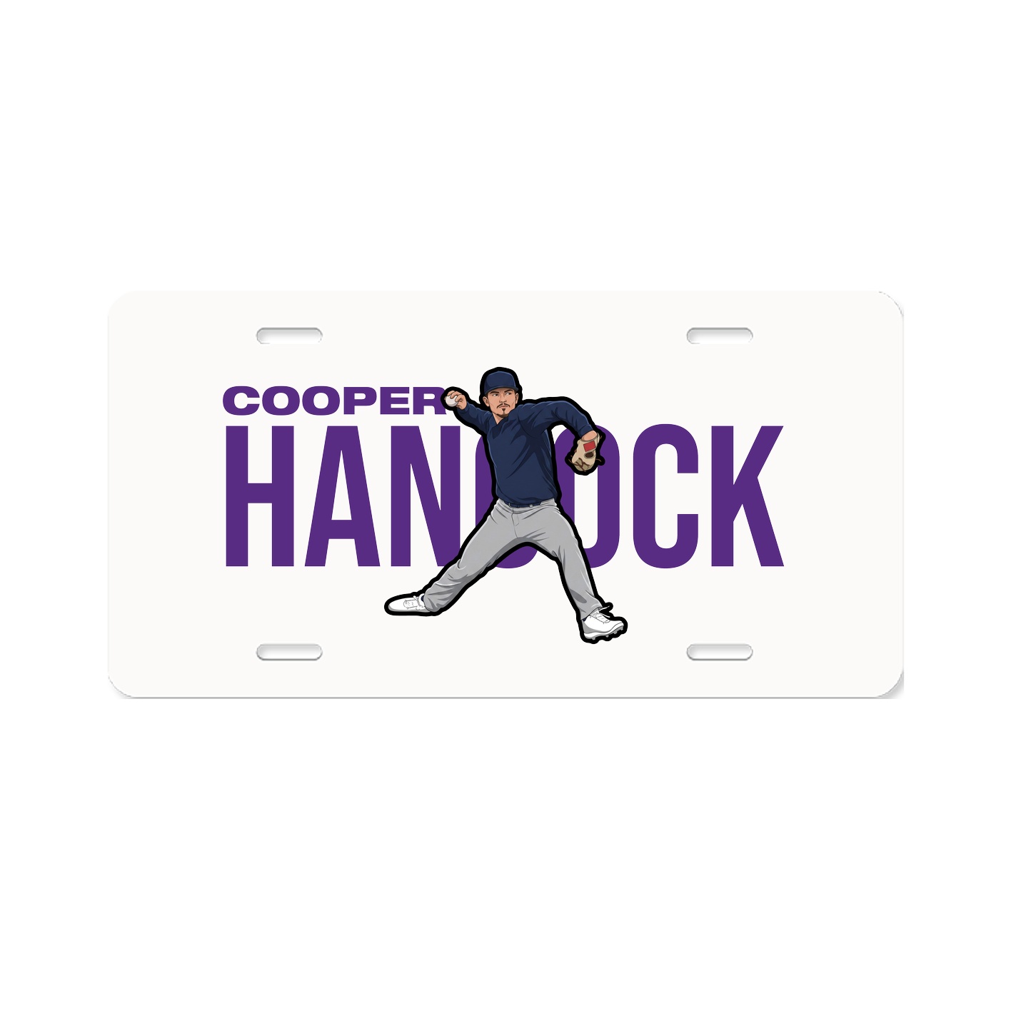 License Plate — Player Name in Classic