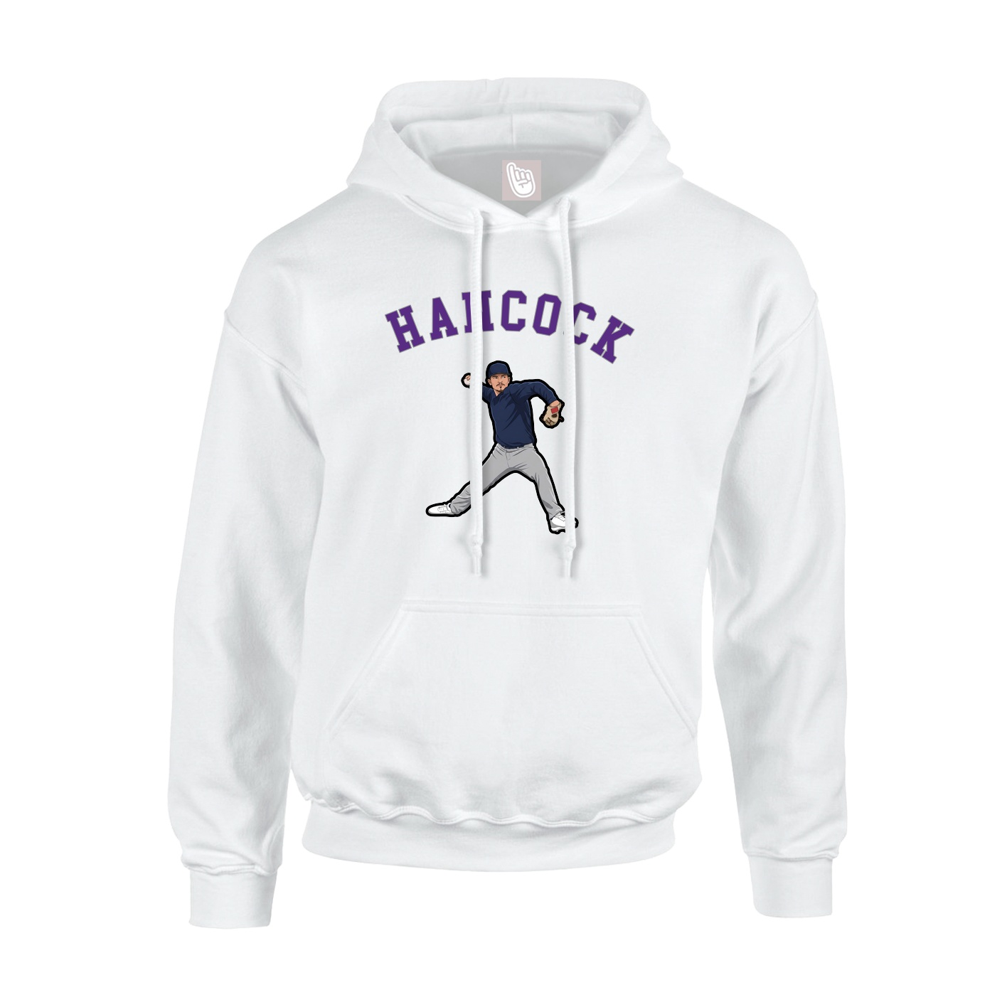 Hoodie — Shirsey Arch in White