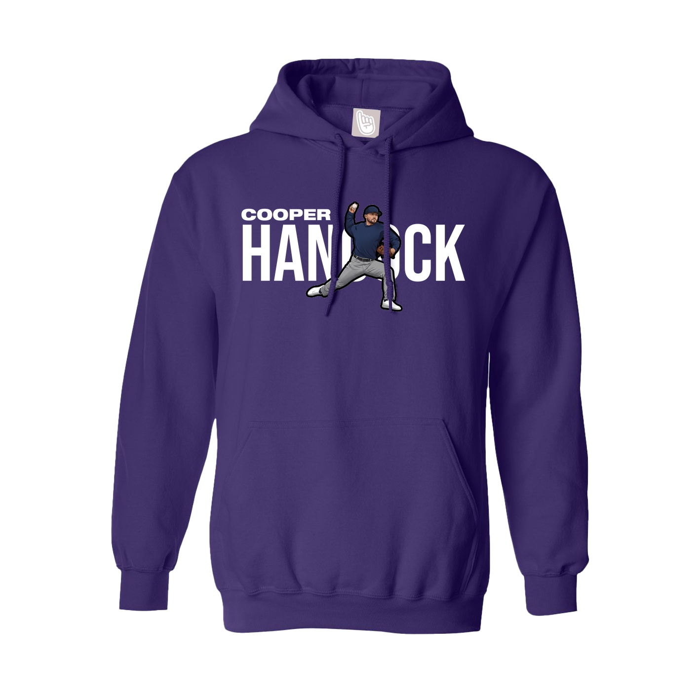 Hoodie — Player Name in Purple