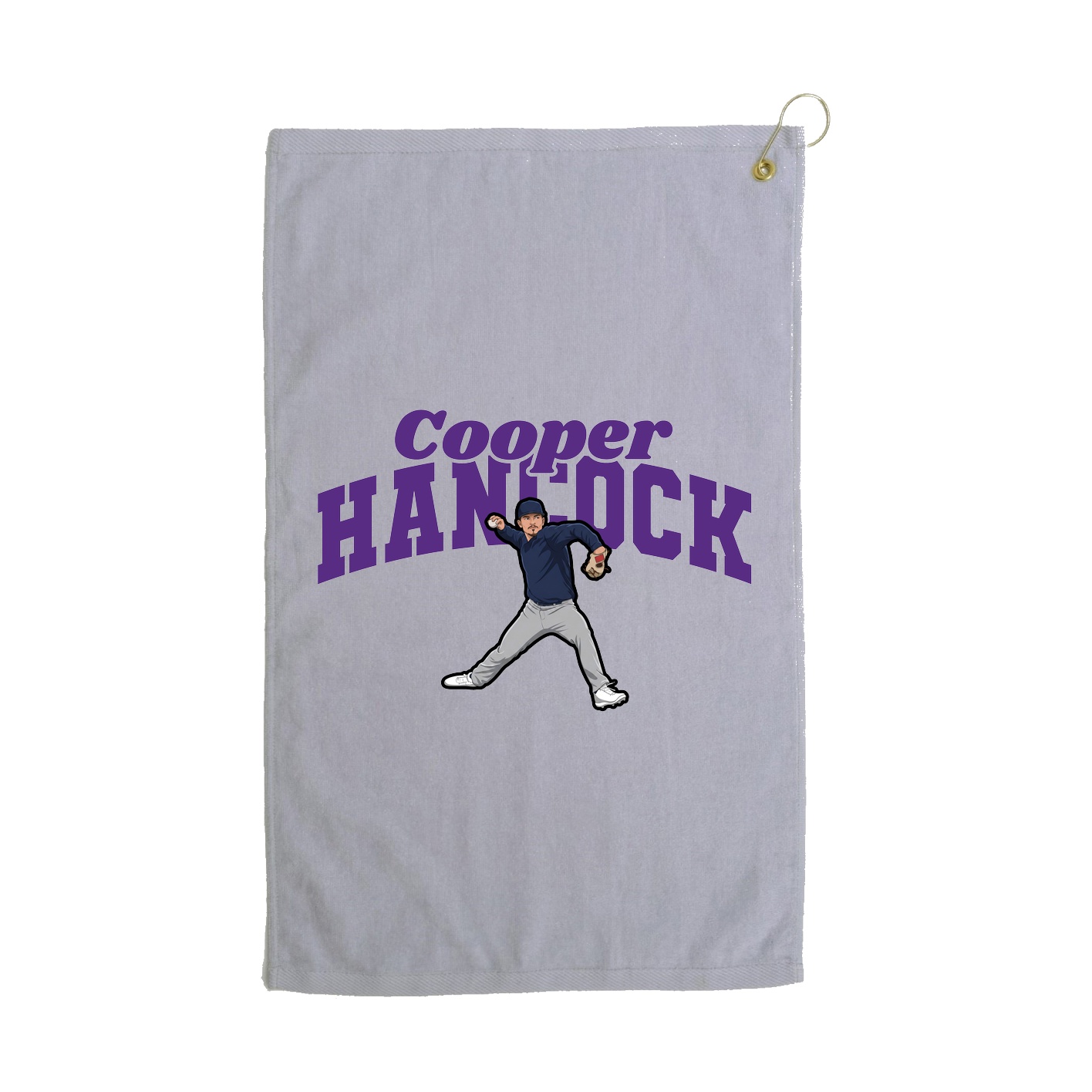 Golf Towel — Signature Arch in Grey