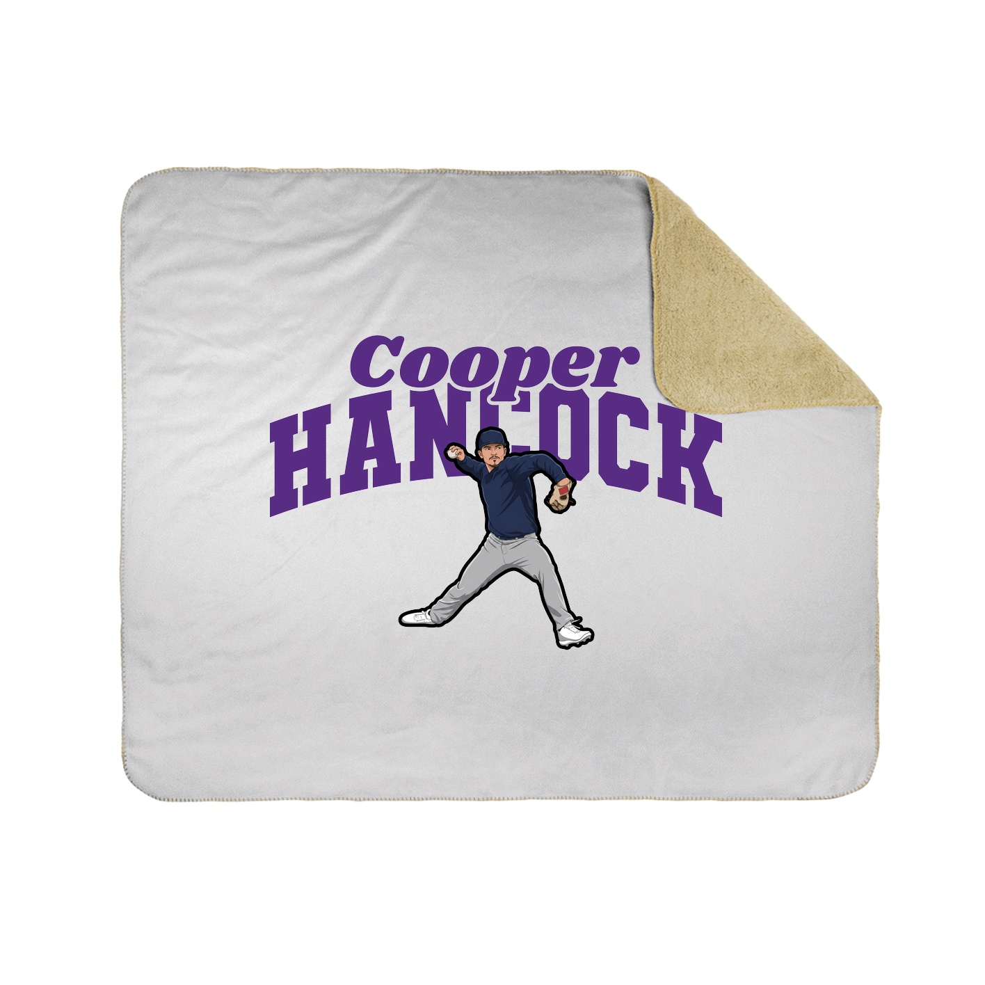 Throw Blanket — Signature Arch in White