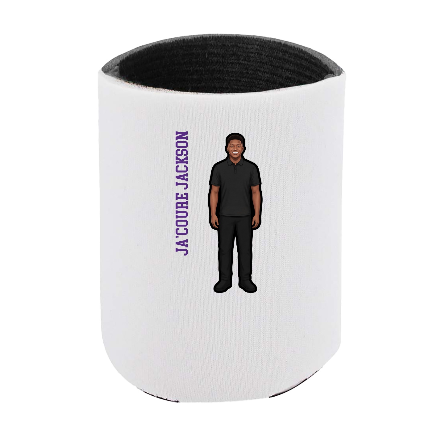 Can Holder — Name Vertical in White