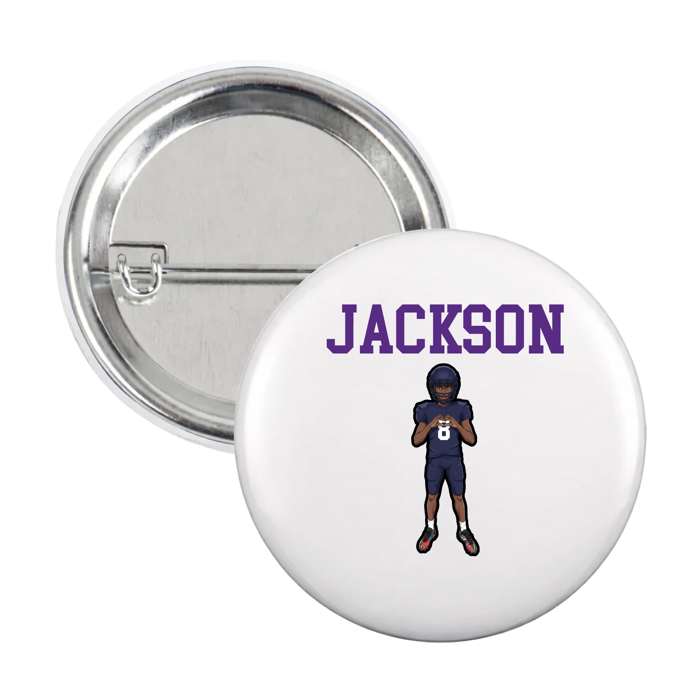 Game Day Button — Shirsey in White