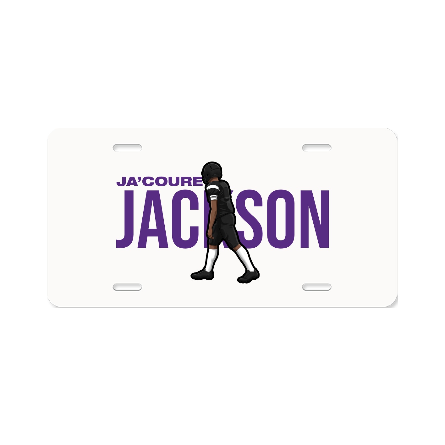 License Plate — Player Name in Classic
