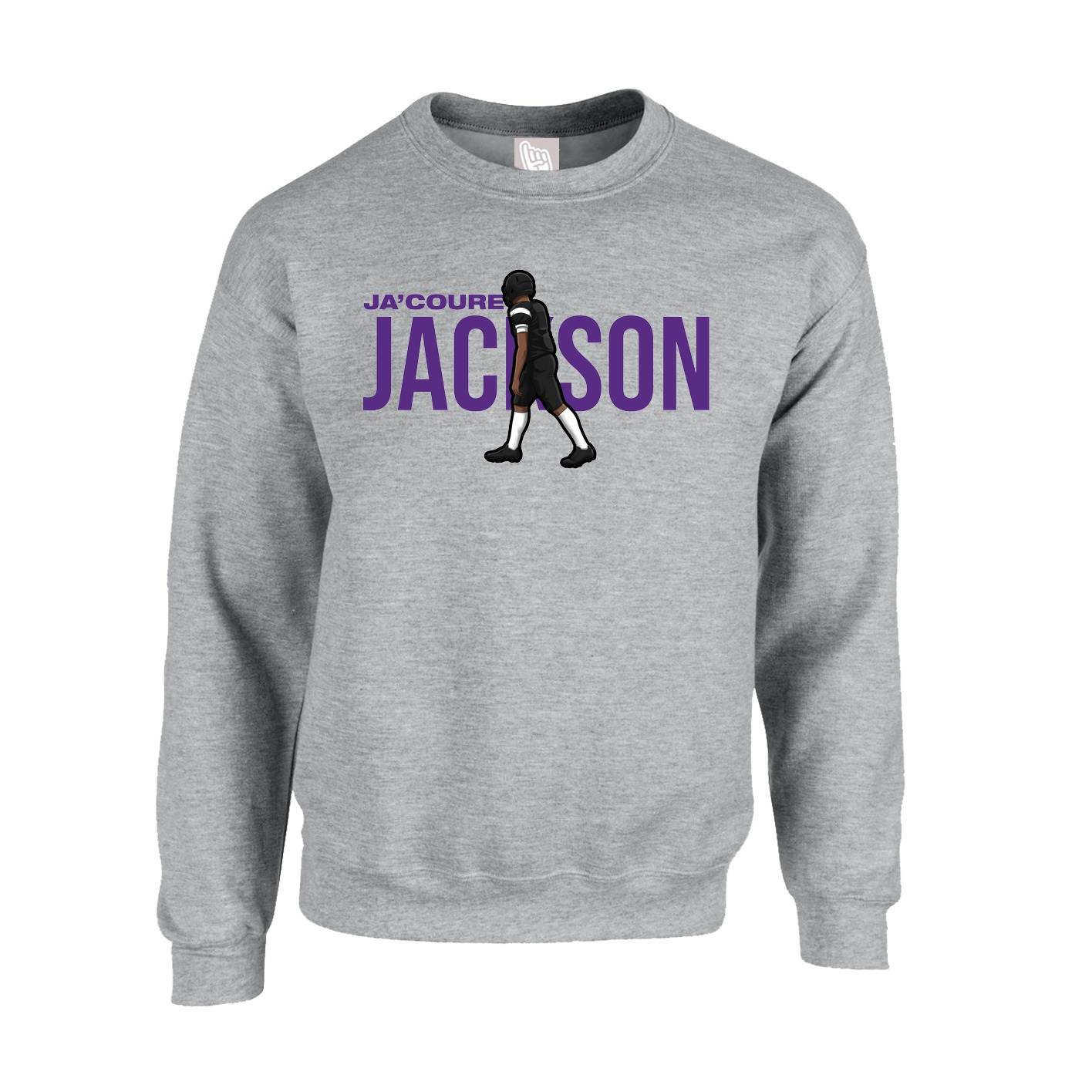 Fleece Crew — Player Name in Grey