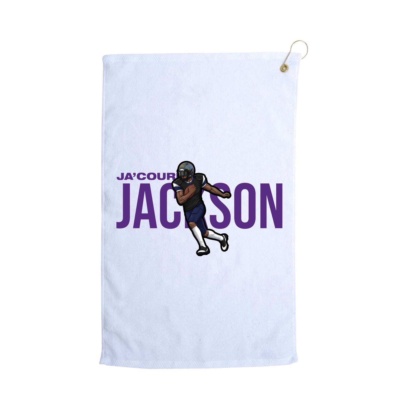 Golf Towel — Player Name in White
