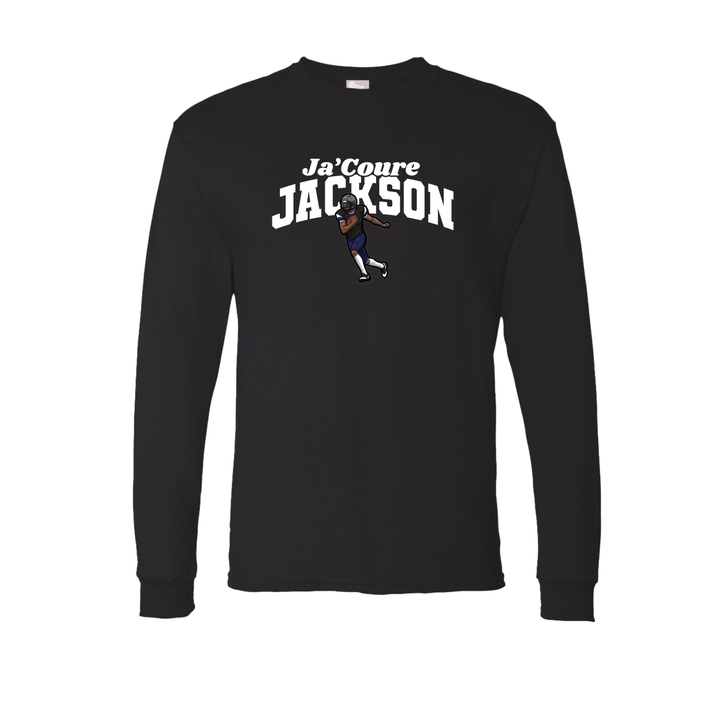 Long Sleeve Tee — Signature Arch in Black