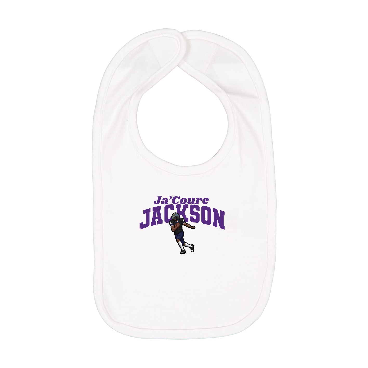 Infant Bib — Signature Arch in White