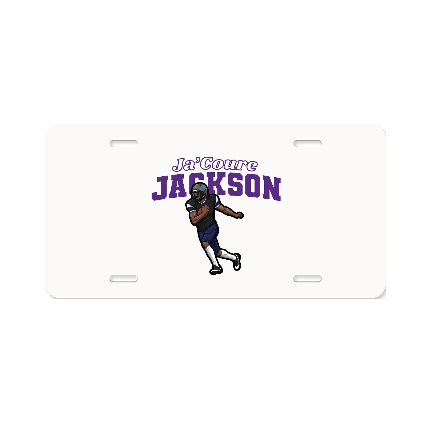 License Plate — Name Arch in Classic