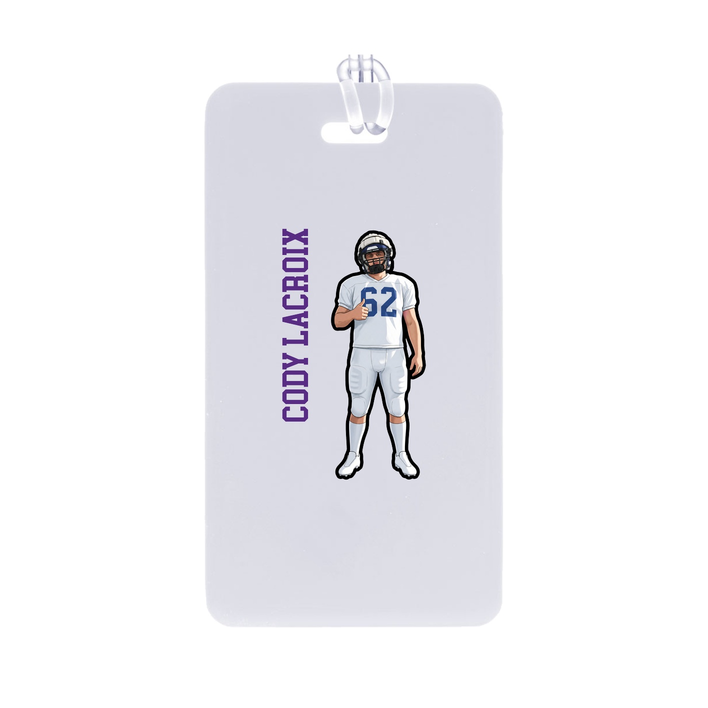 Bag Tag — Name Vertical in Classic