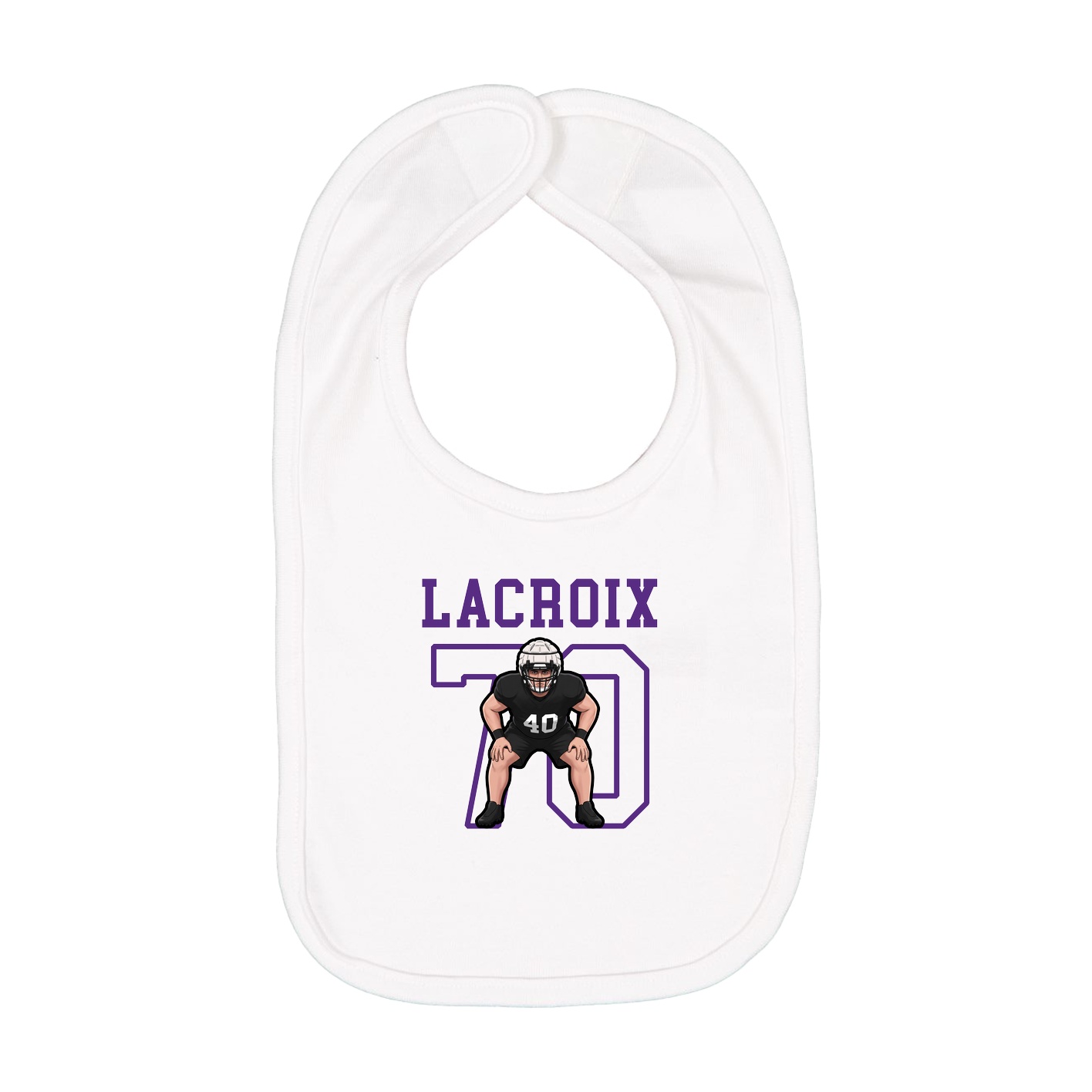 Infant Bib — Shirsey in White