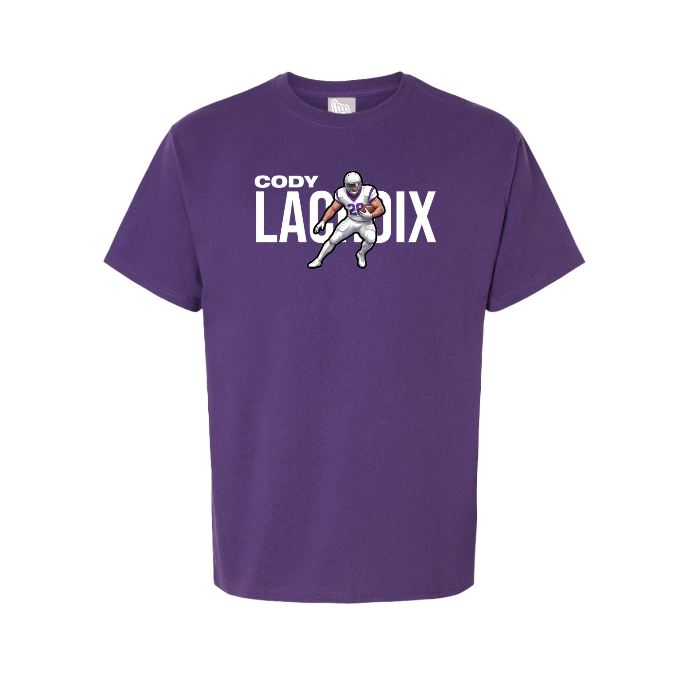 Youth Tee — Player Name in Purple
